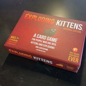 Exploding kittens card game, EUC.